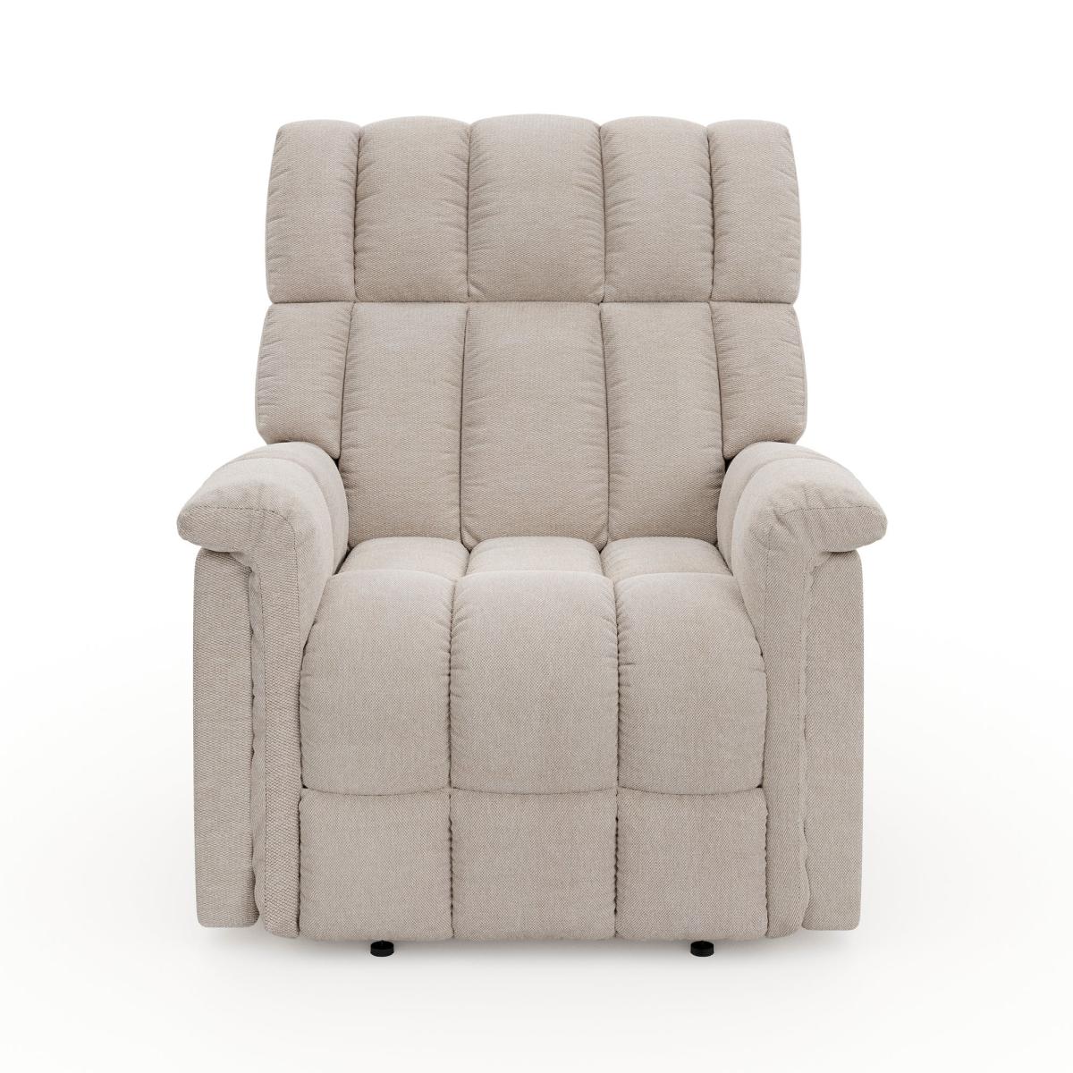 Spencer Chenille Power Recliner Armchair, Natural Natural – image 7