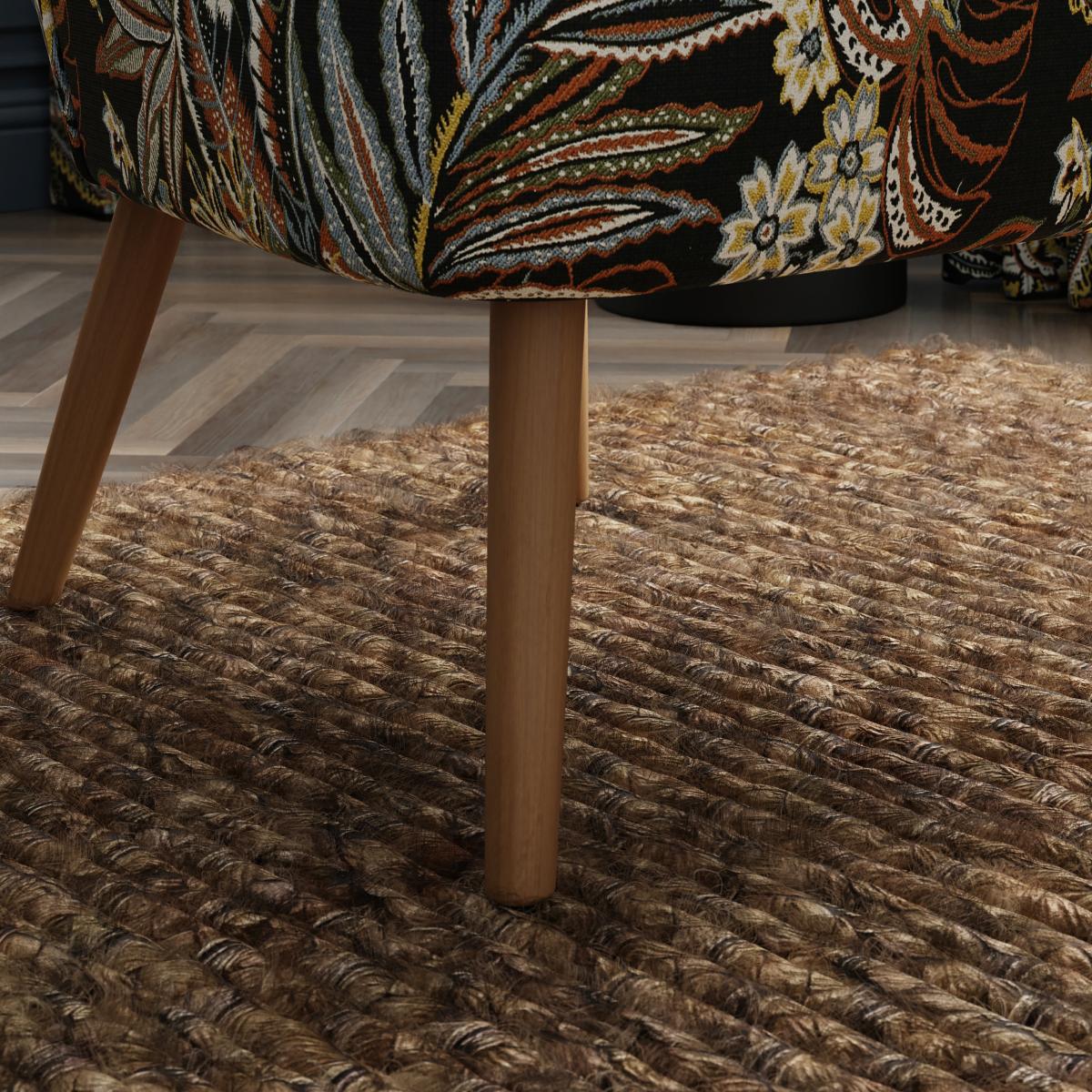 Eliza Woven Jacquard Tahiti Print Occasional Chair MultiColoured – image 4