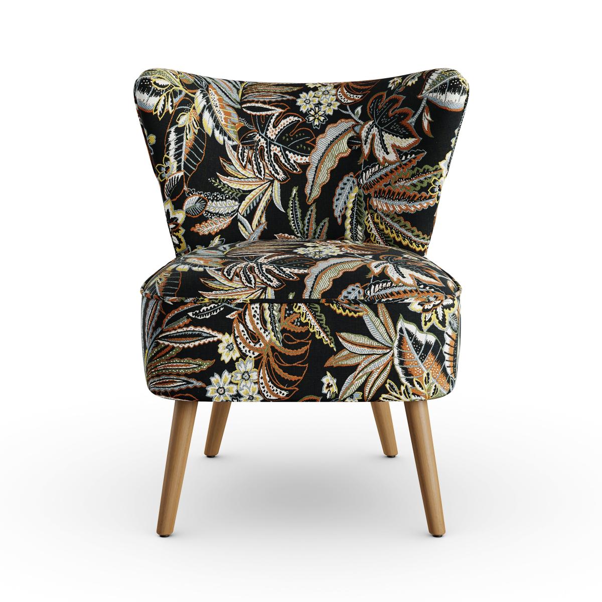 Eliza Woven Jacquard Tahiti Print Occasional Chair MultiColoured – image 6