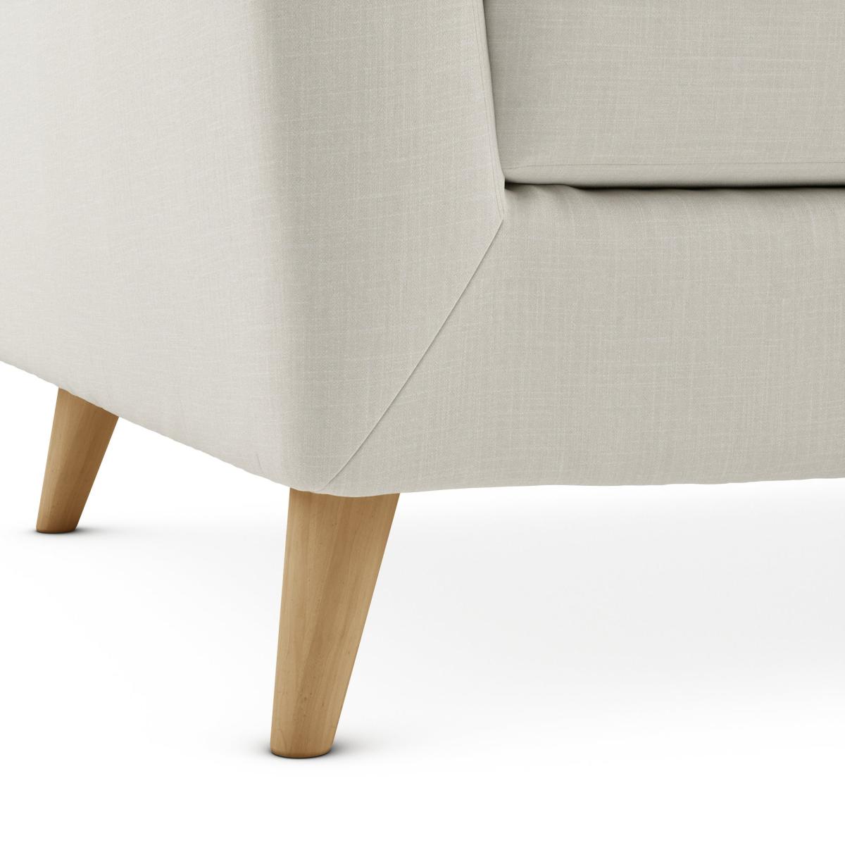 Lewes Slub Cotton Blend Snuggle Chair Slub Cotton Blend Sandstone – image 6