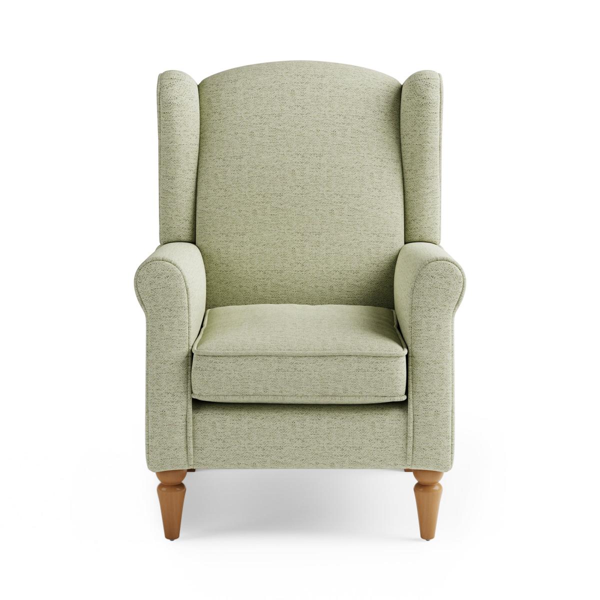 Oswald Self Assembly Herringbone Chair Green – image 3