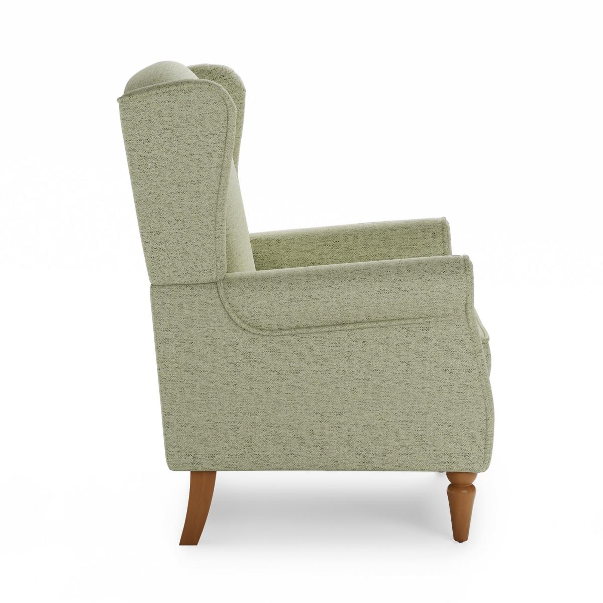 Oswald Self Assembly Herringbone Chair Green – image 4