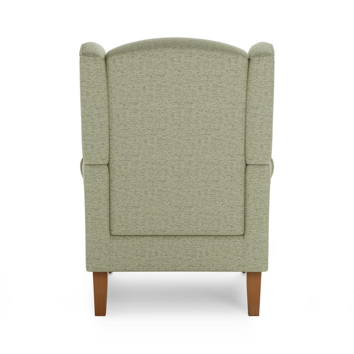 Oswald Self Assembly Herringbone Chair Green – image 5