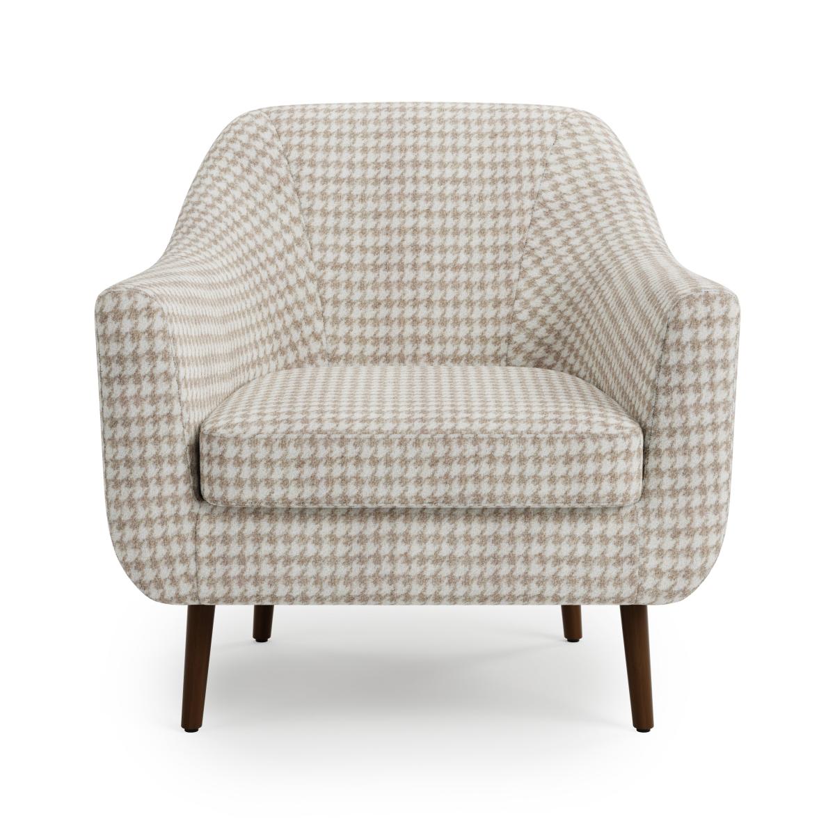Eddie Natural Dogtooth Boucle Tub Chair Dogtooth Boucle – image 6