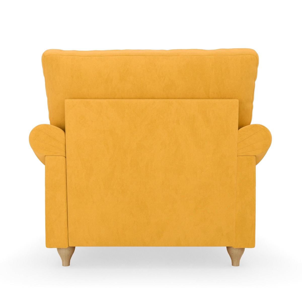 Salisbury Luxury Velvet Armchair Luxury Velvet Old Gold – image 5