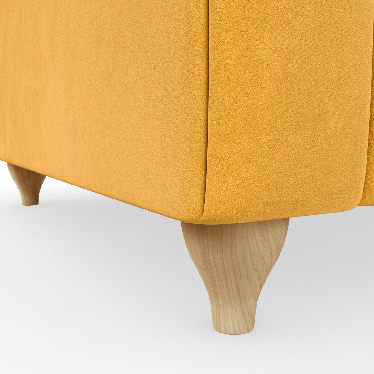 Salisbury Luxury Velvet Armchair Luxury Velvet Old Gold – image 6