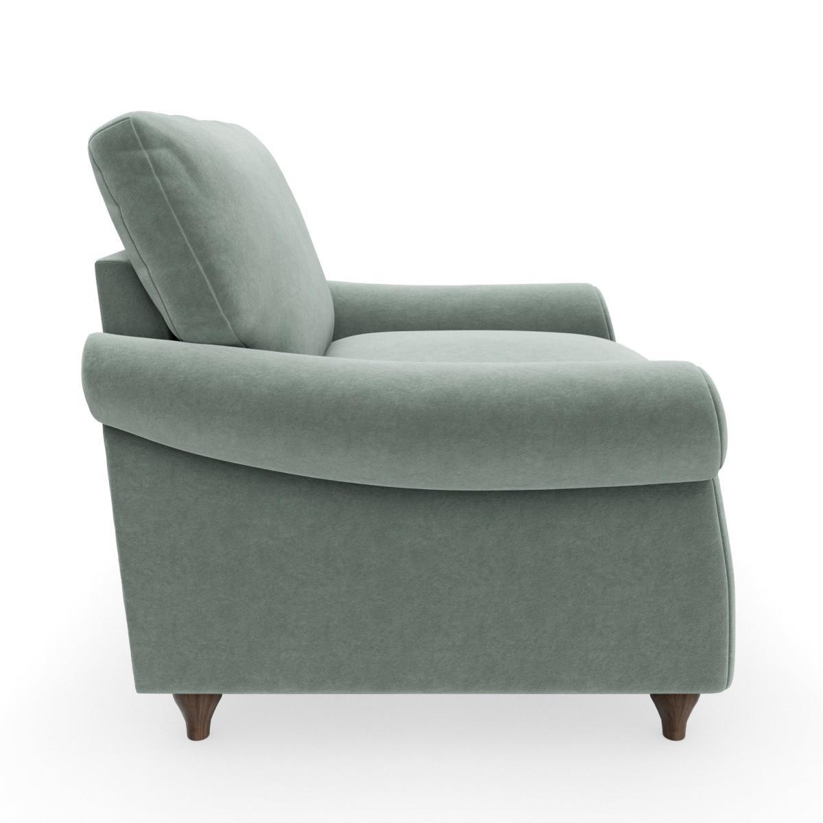 Salisbury Luxury Velvet Armchair Luxury Velvet Lilypad – image 4
