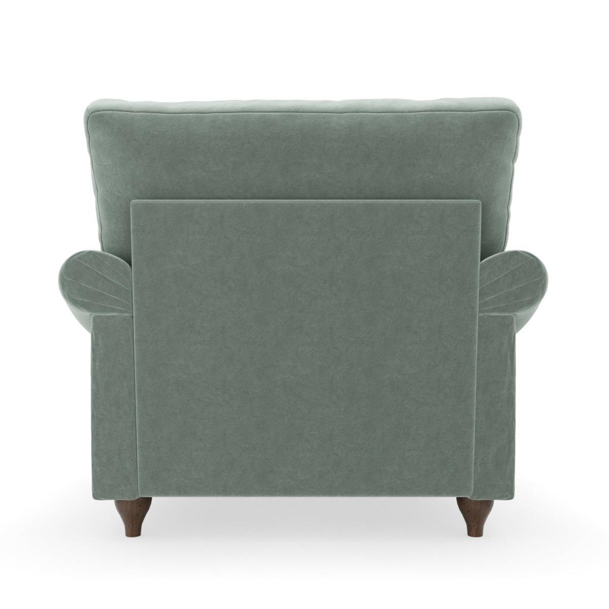 Salisbury Luxury Velvet Armchair Luxury Velvet Lilypad – image 5