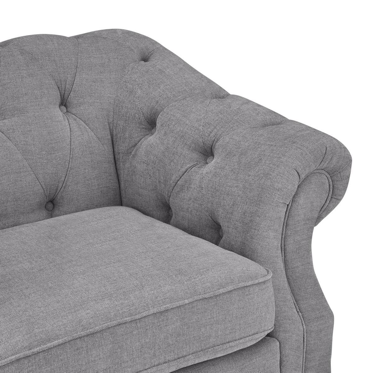 Aubrey Chesterfield Armchair Grey – image 4