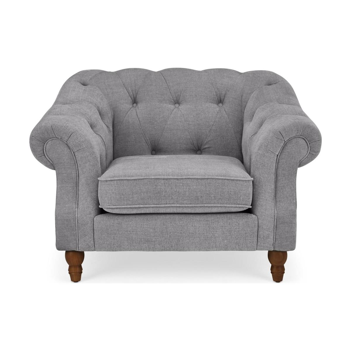 Aubrey Chesterfield Armchair Grey – image 2