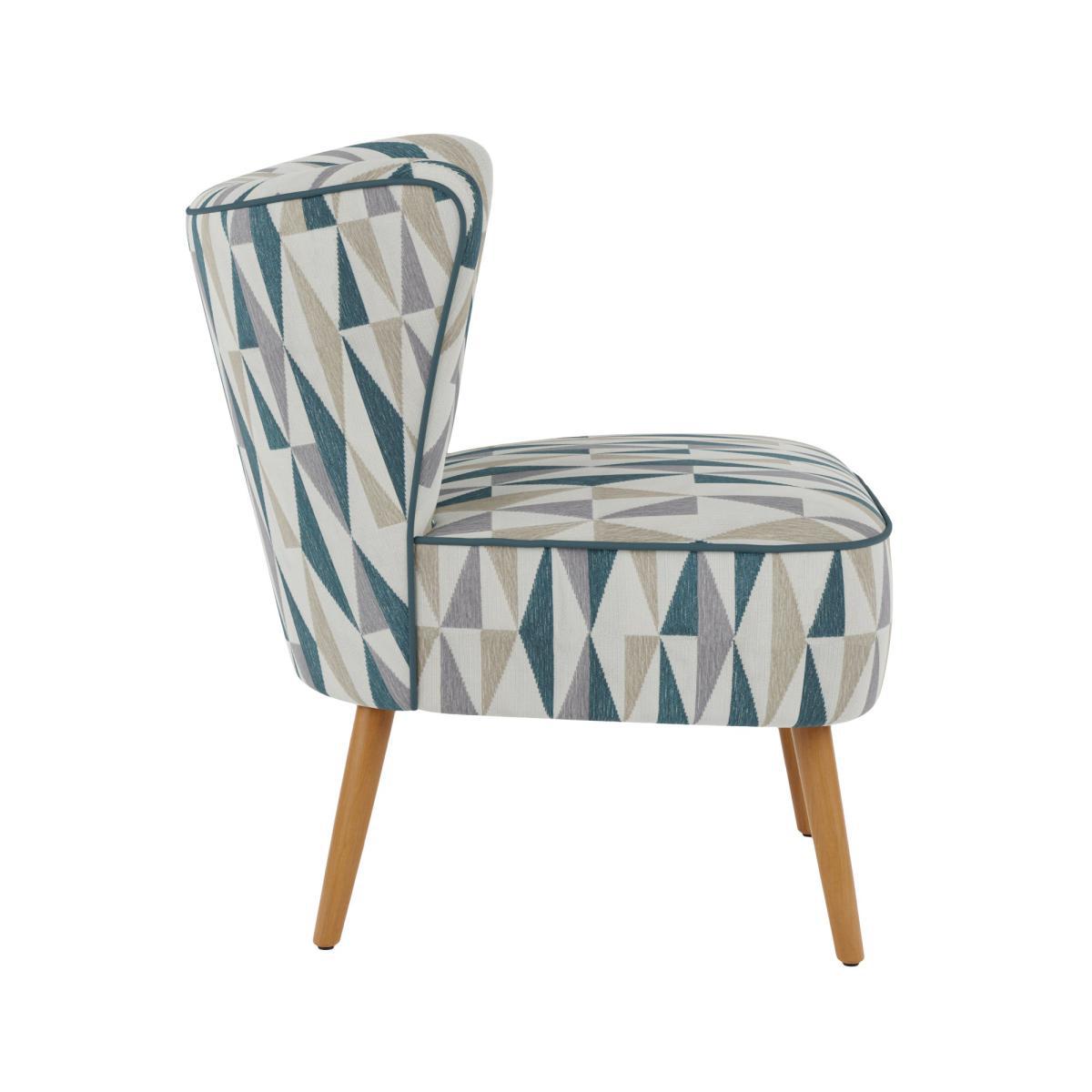 Eliza Triangle Jacquard Chair Peacock – image 4