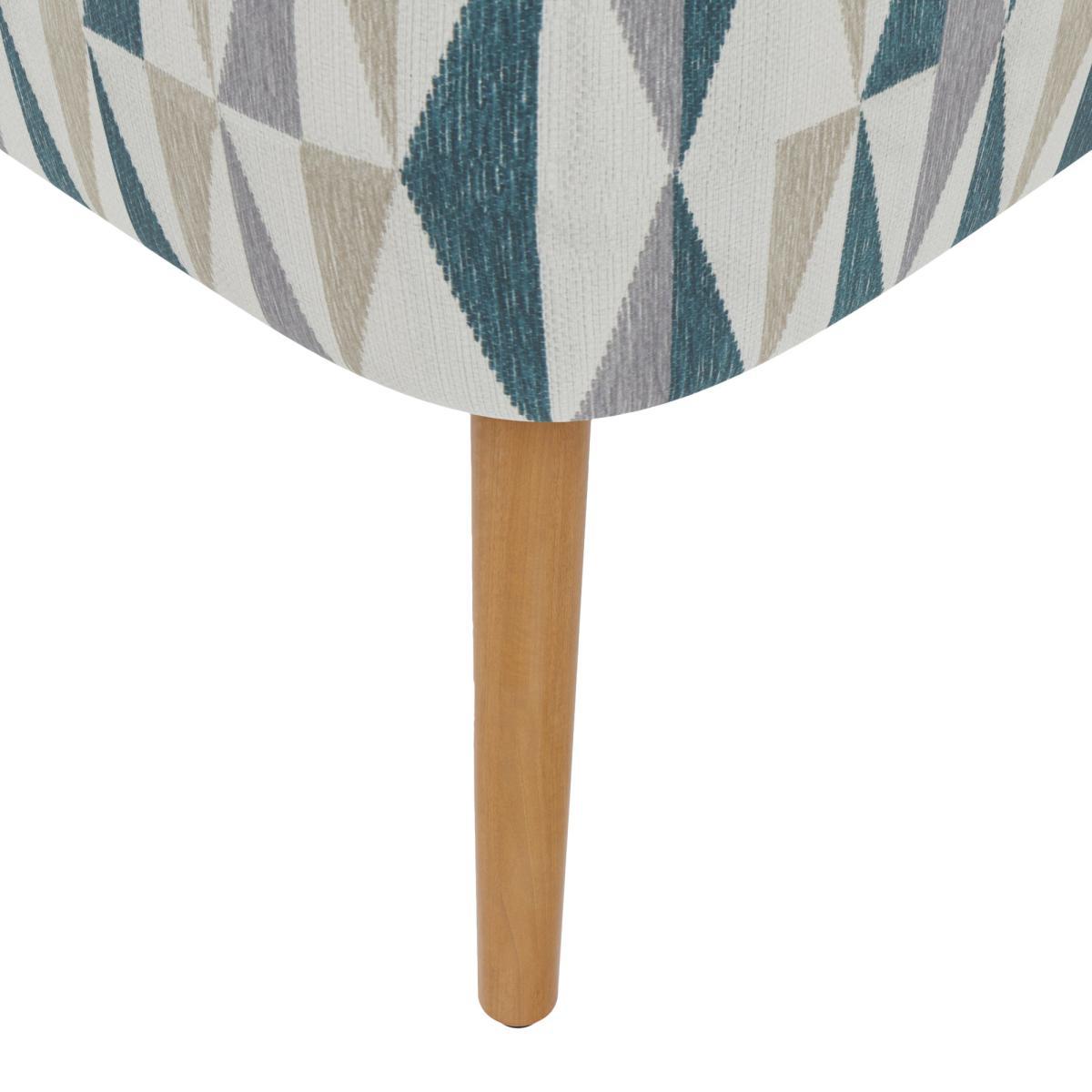 Eliza Triangle Jacquard Chair Peacock – image 6