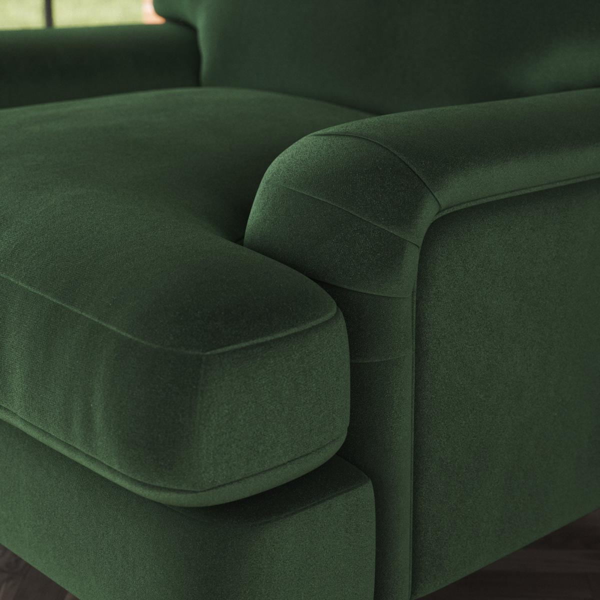 Darwin Armchair Cosy Velvet Bottle Green – image 6