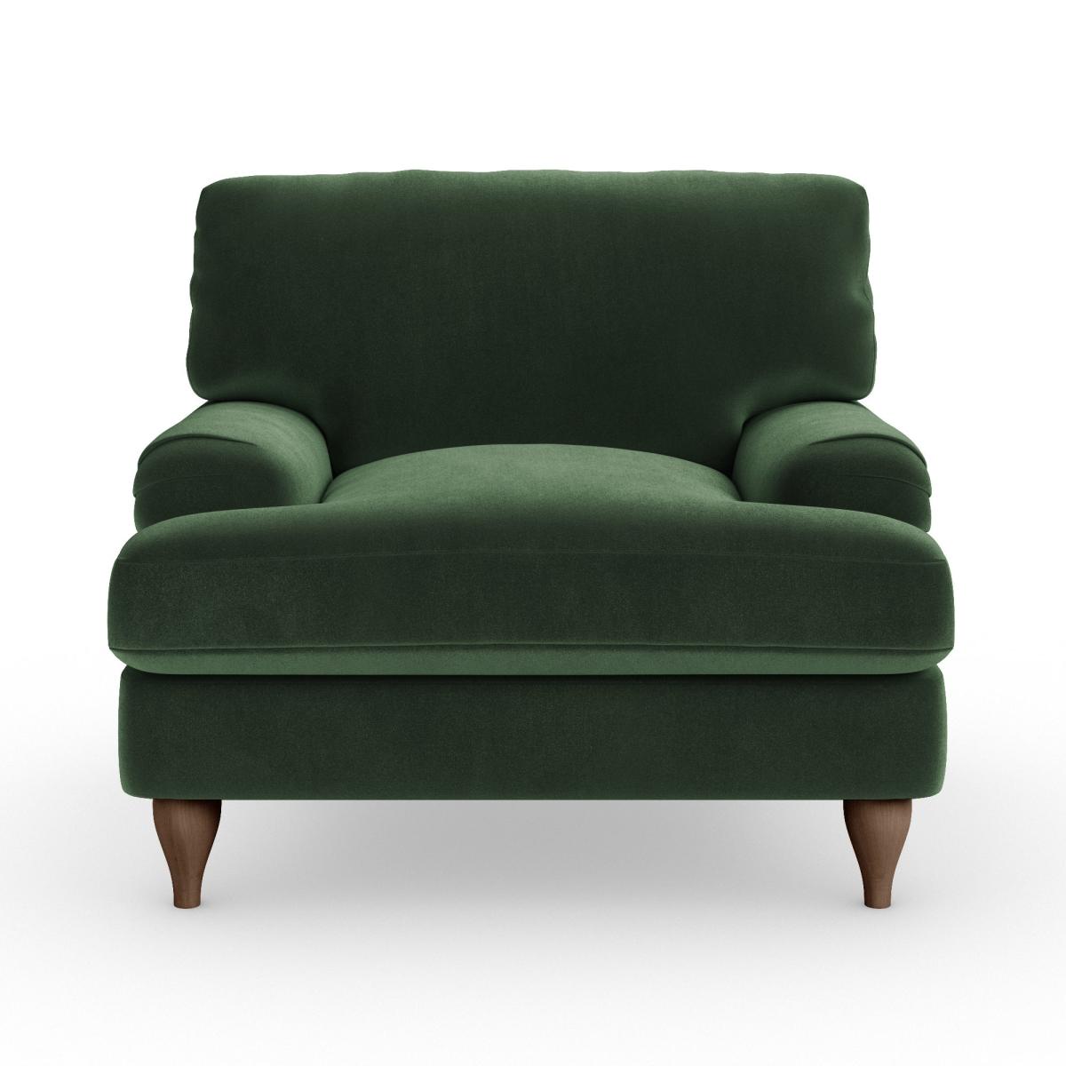 Darwin Armchair Cosy Velvet Bottle Green – image 7