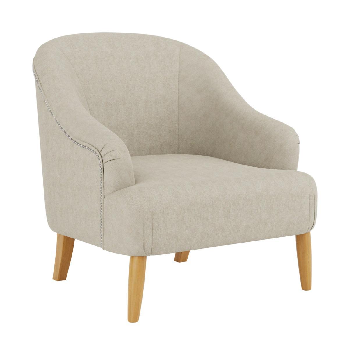 Mabel Linen Effect Armchair Natural – image 2