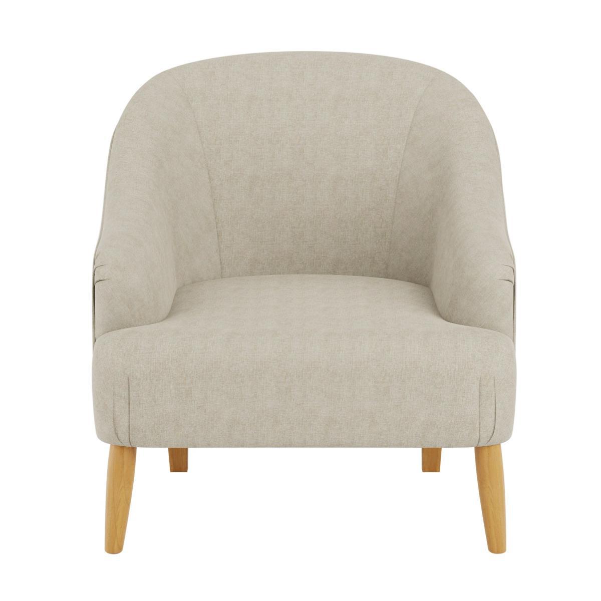 Mabel Linen Effect Armchair Natural – image 3