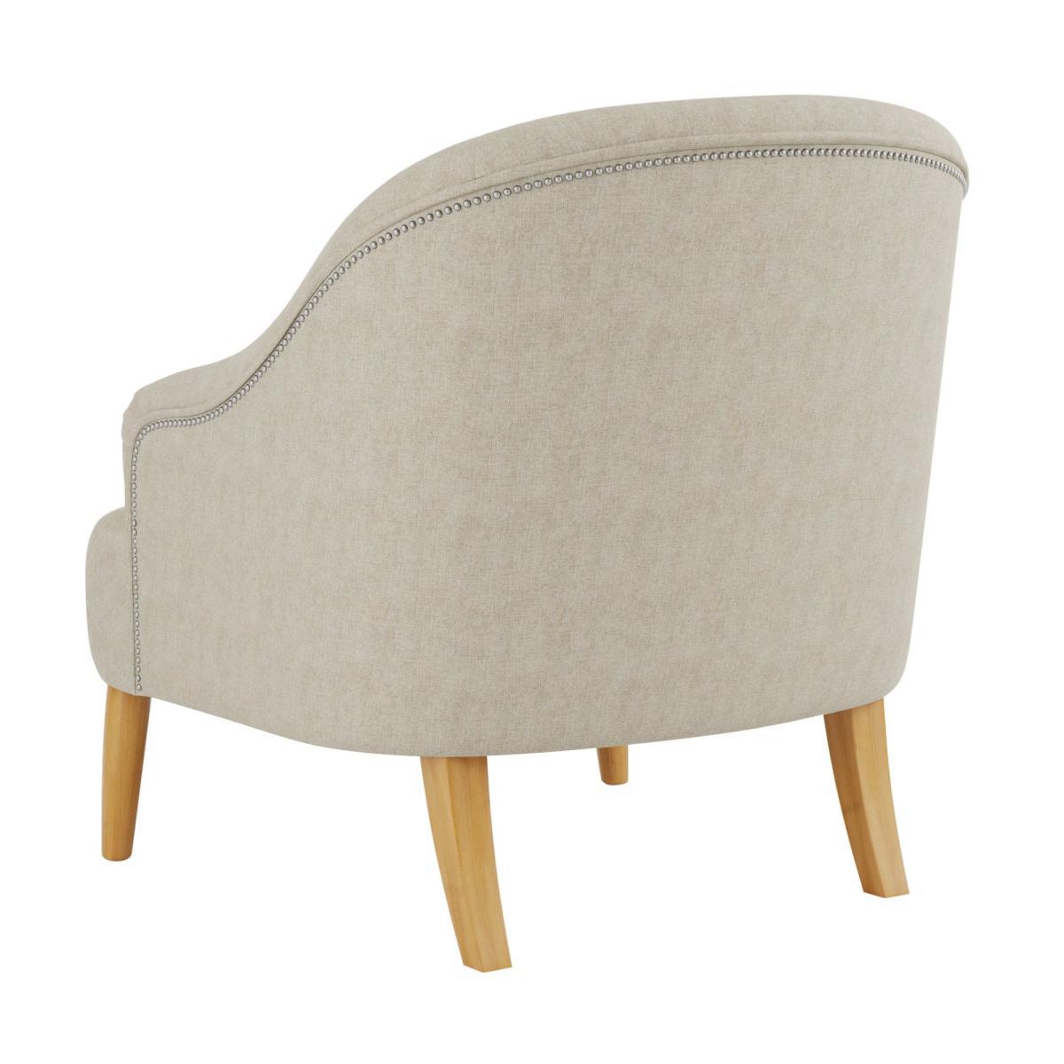 Mabel Linen Effect Armchair Natural – image 4