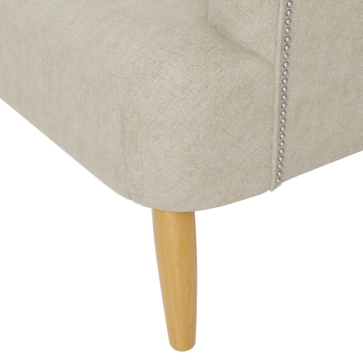 Mabel Linen Effect Armchair Natural – image 6