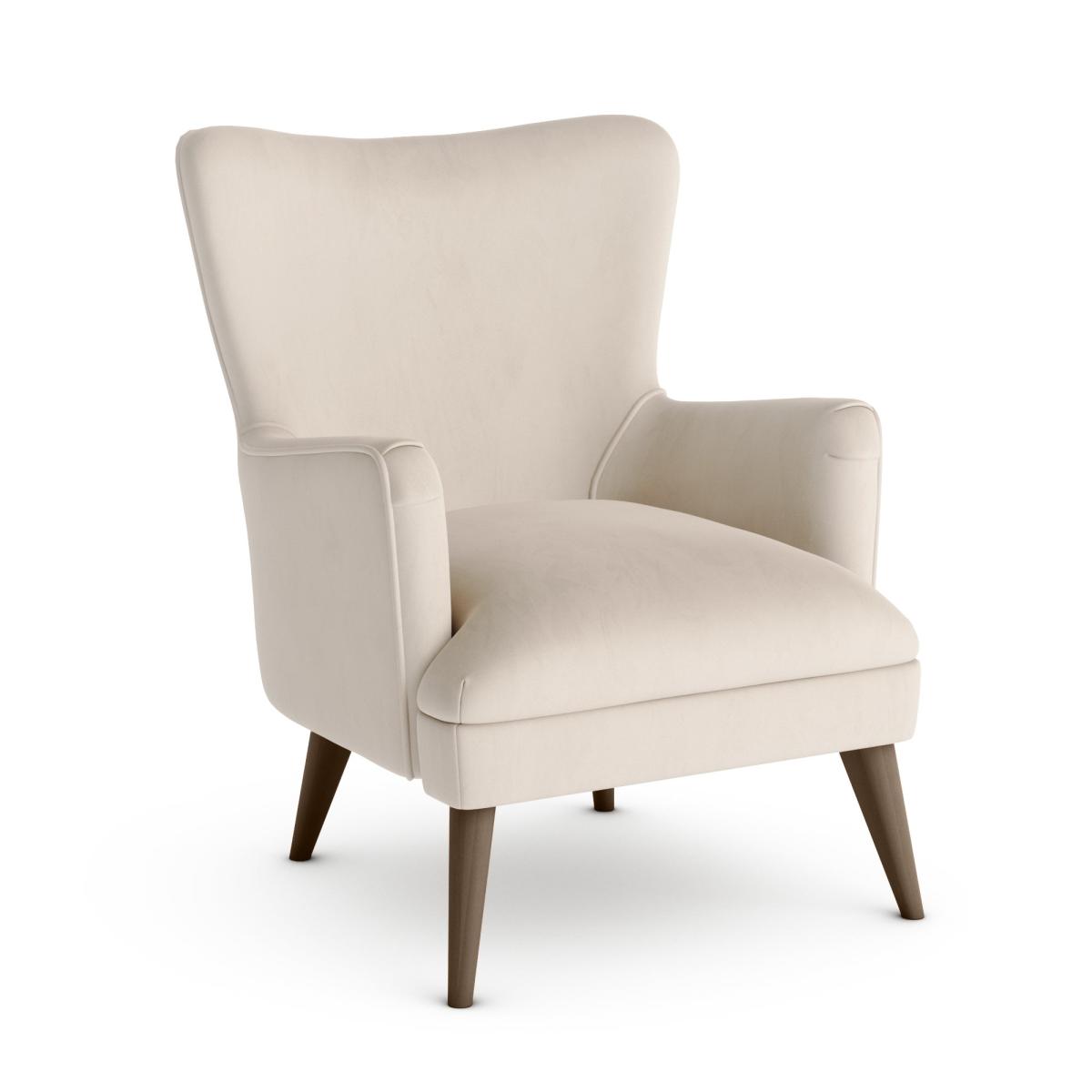 Marlow Luxury Velvet Armchair Luxury Velvet Natural – image 2