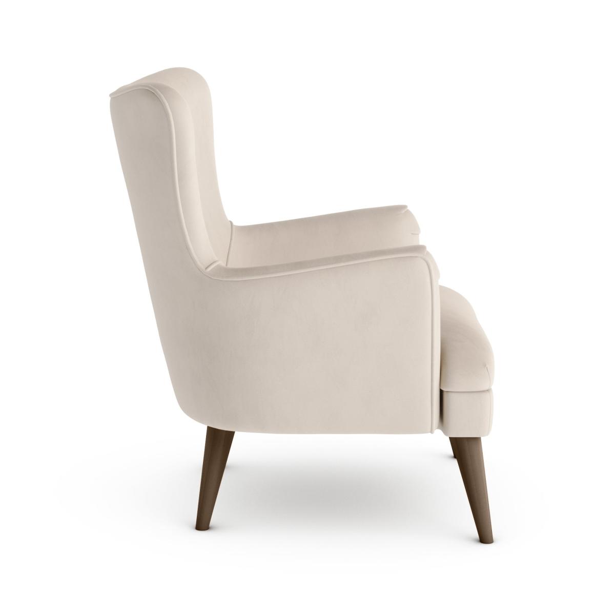 Marlow Luxury Velvet Armchair Luxury Velvet Natural – image 4