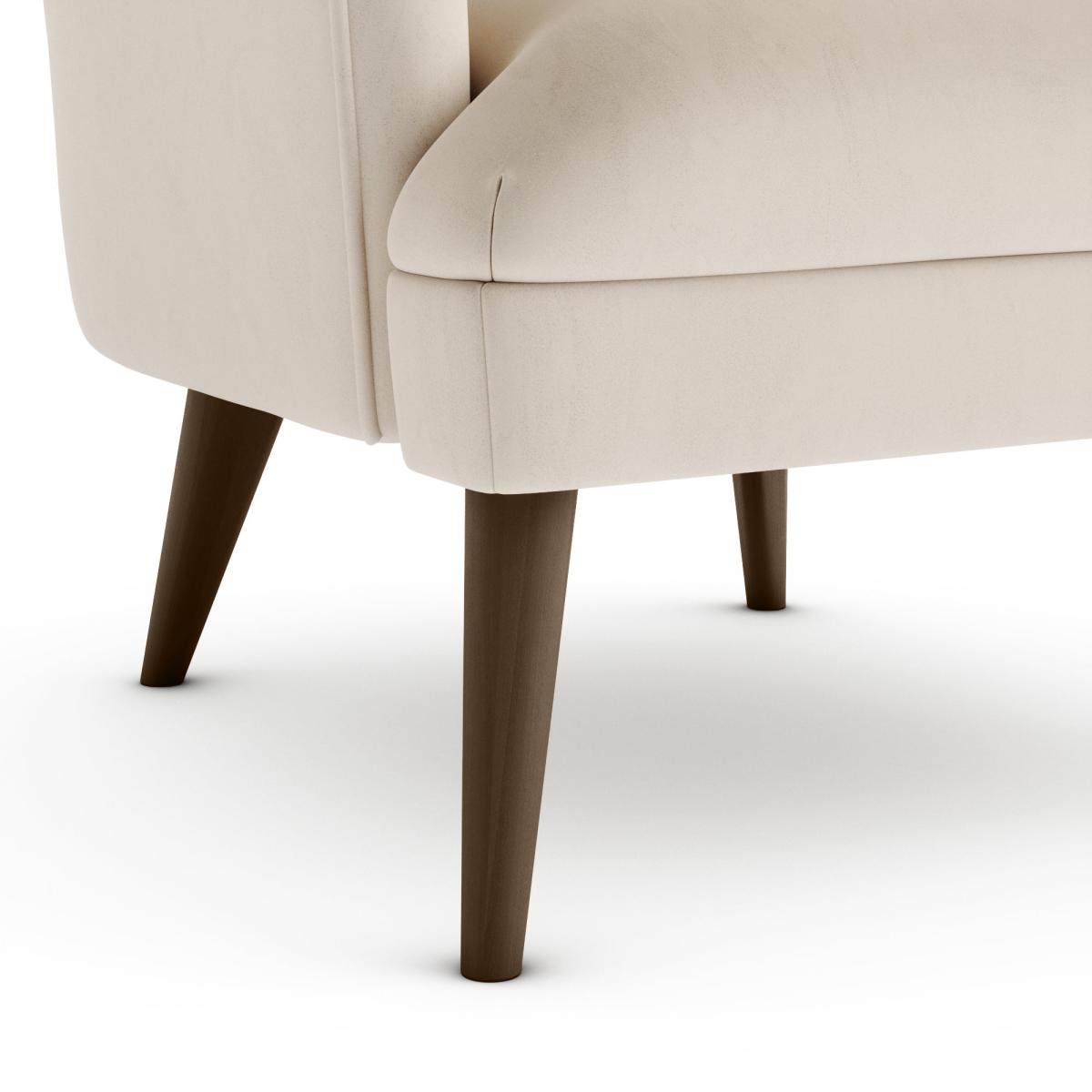 Marlow Luxury Velvet Armchair Luxury Velvet Natural – image 6