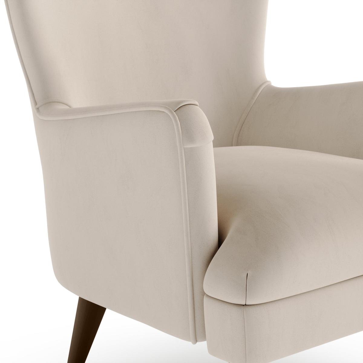 Marlow Luxury Velvet Armchair Luxury Velvet Natural – image 7