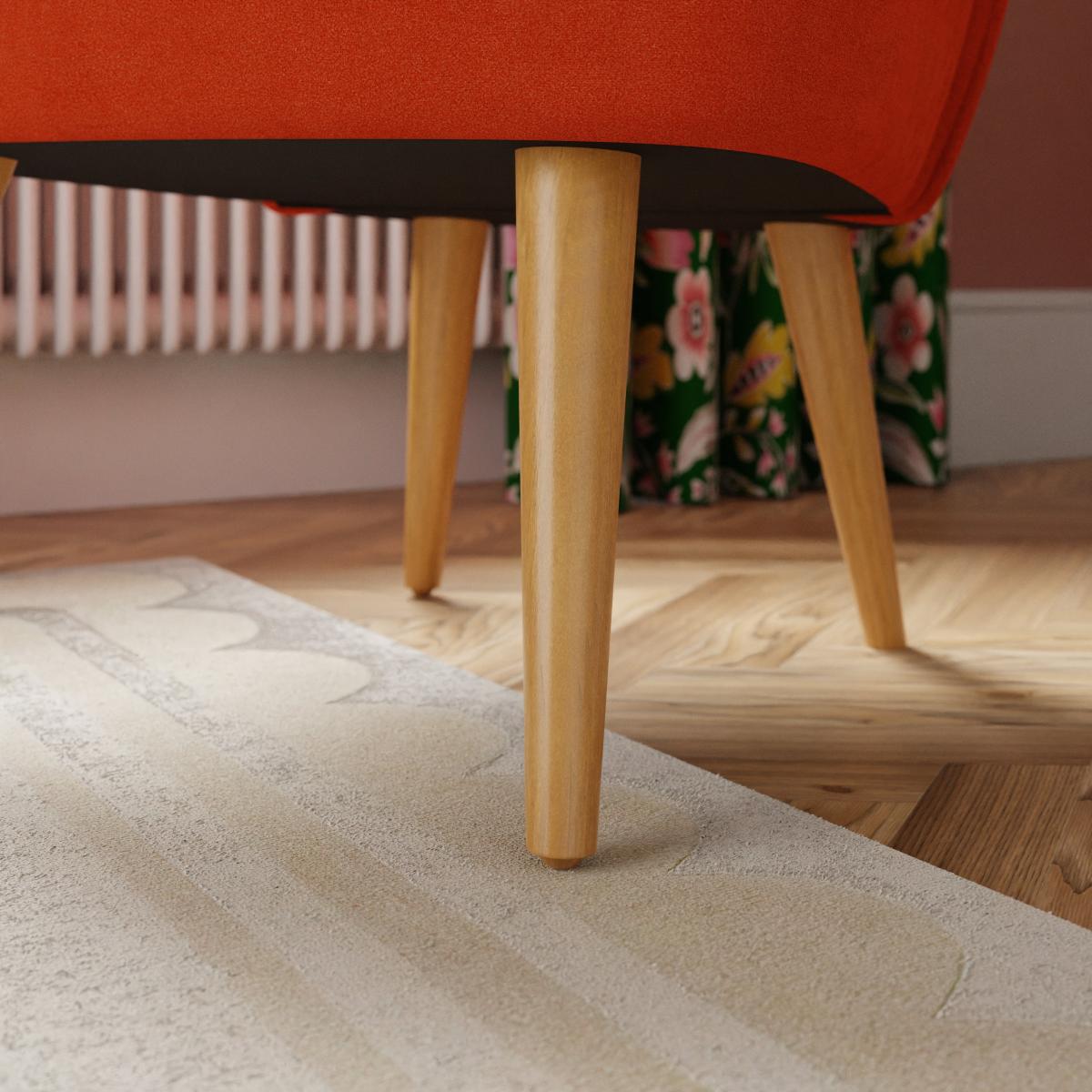 Elsie Velvet Cocktail Chair, Ginger Ginger – image 4