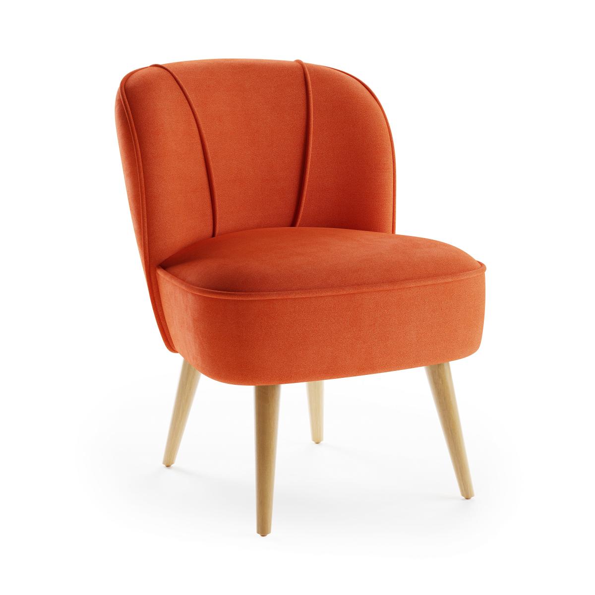 Elsie Velvet Cocktail Chair, Ginger Ginger – image 6