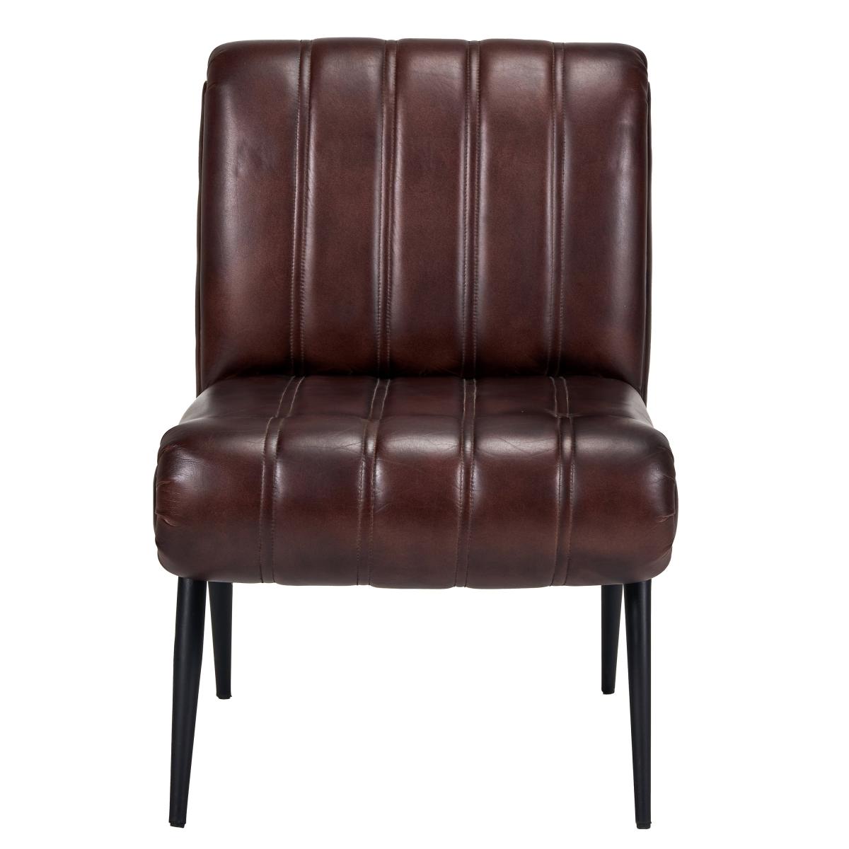 Tatiana Mahogany Leather Armchair Mahogany (Brown) – image 2