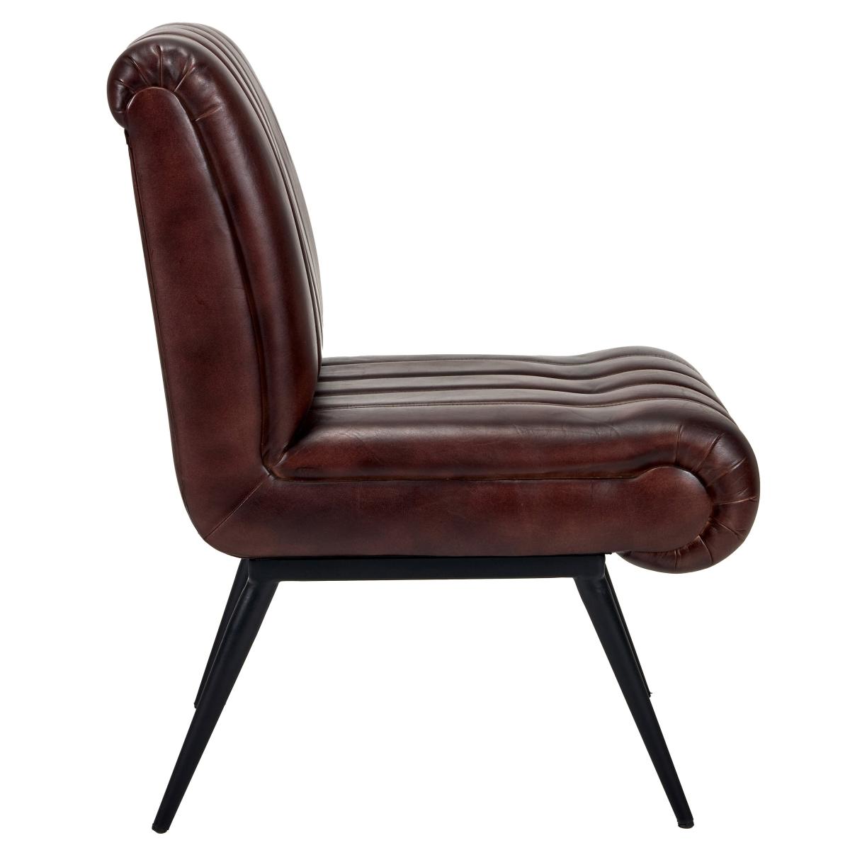 Tatiana Mahogany Leather Armchair Mahogany (Brown) – image 3