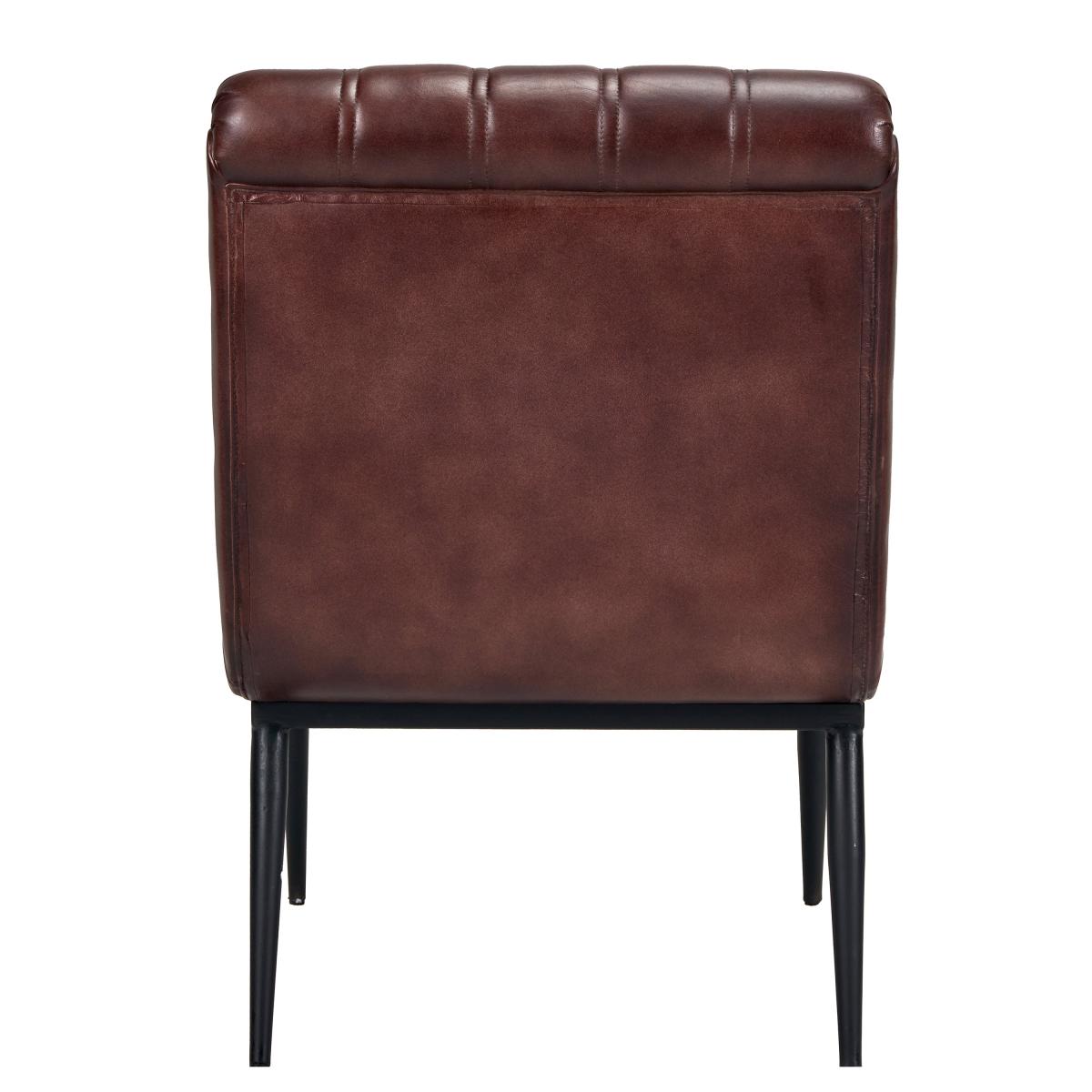 Tatiana Mahogany Leather Armchair Mahogany (Brown) – image 4