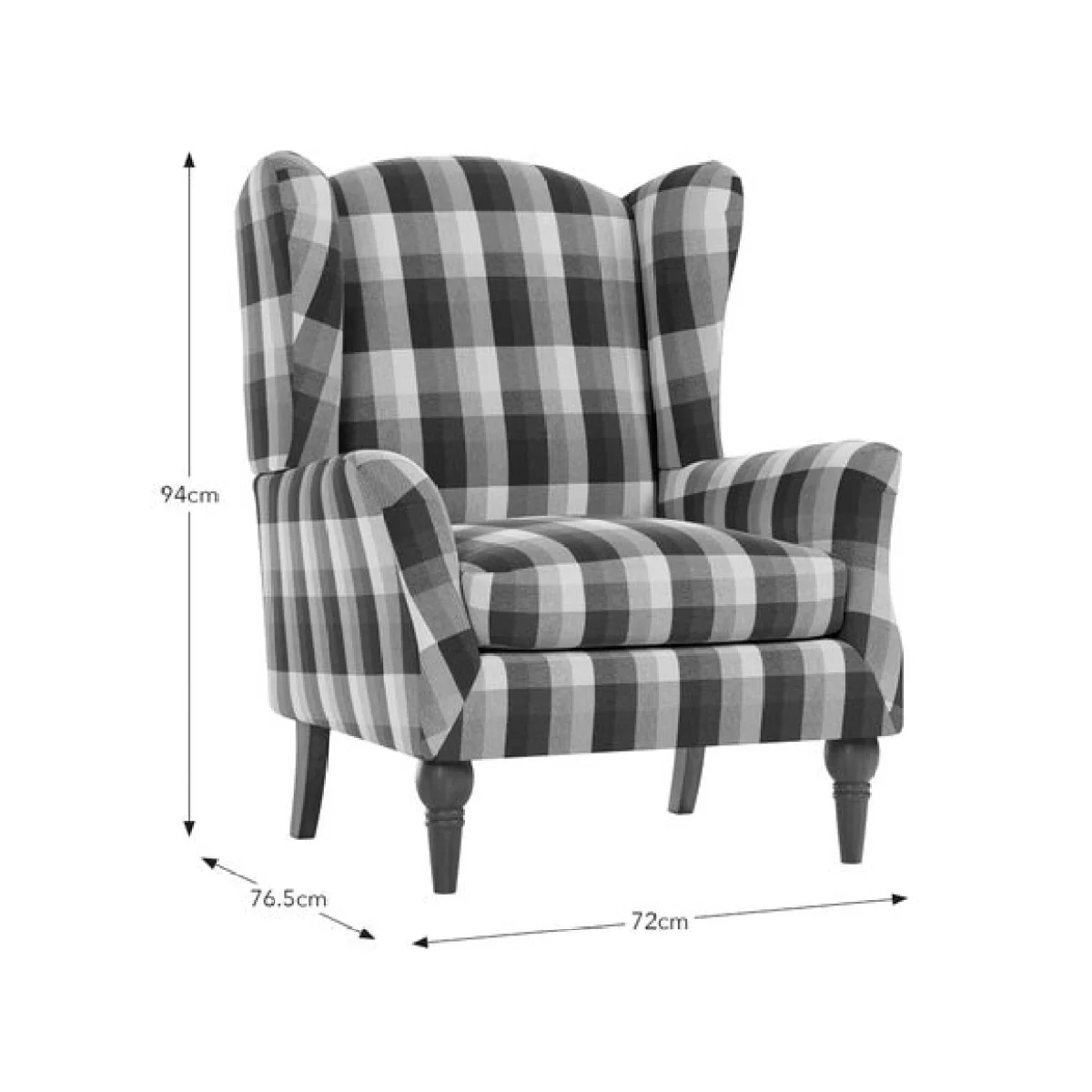 Charnwood Check Occasional Armchair – image 9