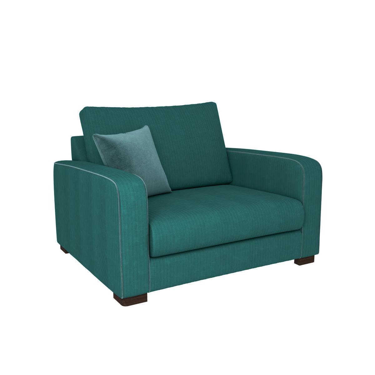 Carson Corduroy Snuggle Chair Emerald Green – image 2