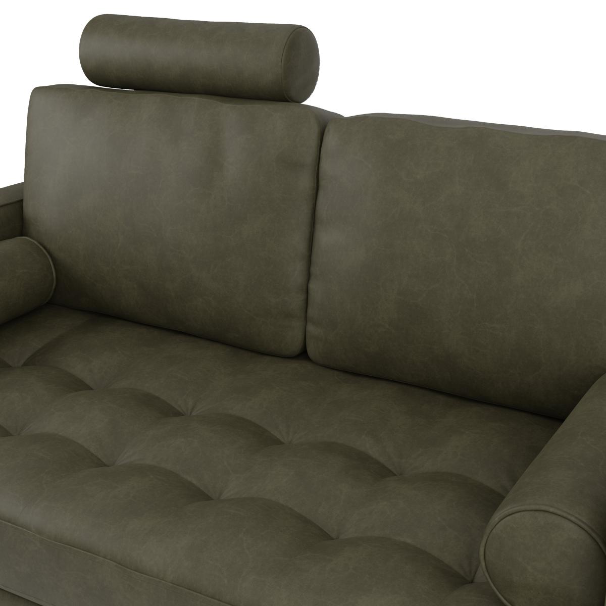Zoe Faux Leather Headrest Green – image 2
