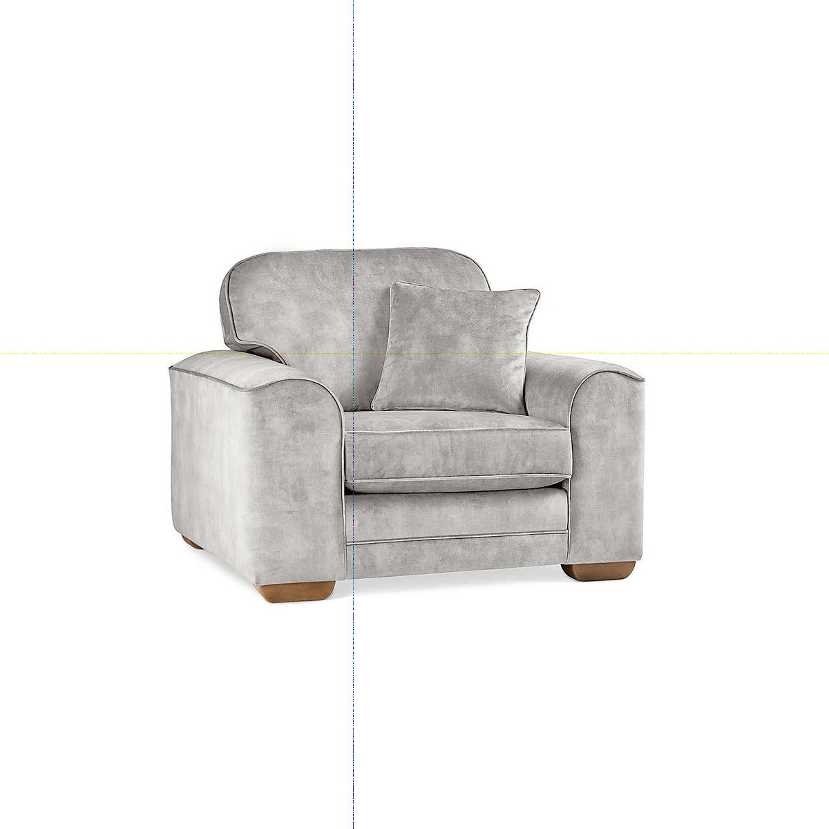 Morello Armchair Slub Velvet Slub Velvet Cement – image 3