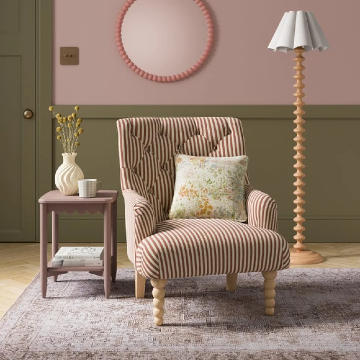 Return - Arianna Linford Stripe Armchair – image 1