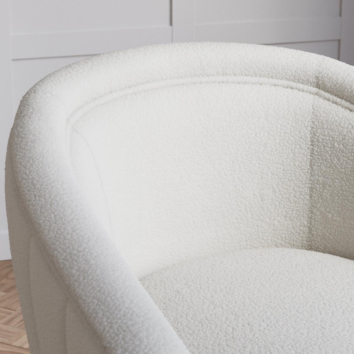 Nova Sherpa Chair Sherpa Ivory – image 2