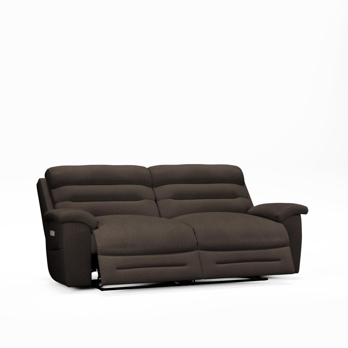 Lulworth 3 Seater Power Recliner Sofa Honeycomb Chenille Coco – image 10