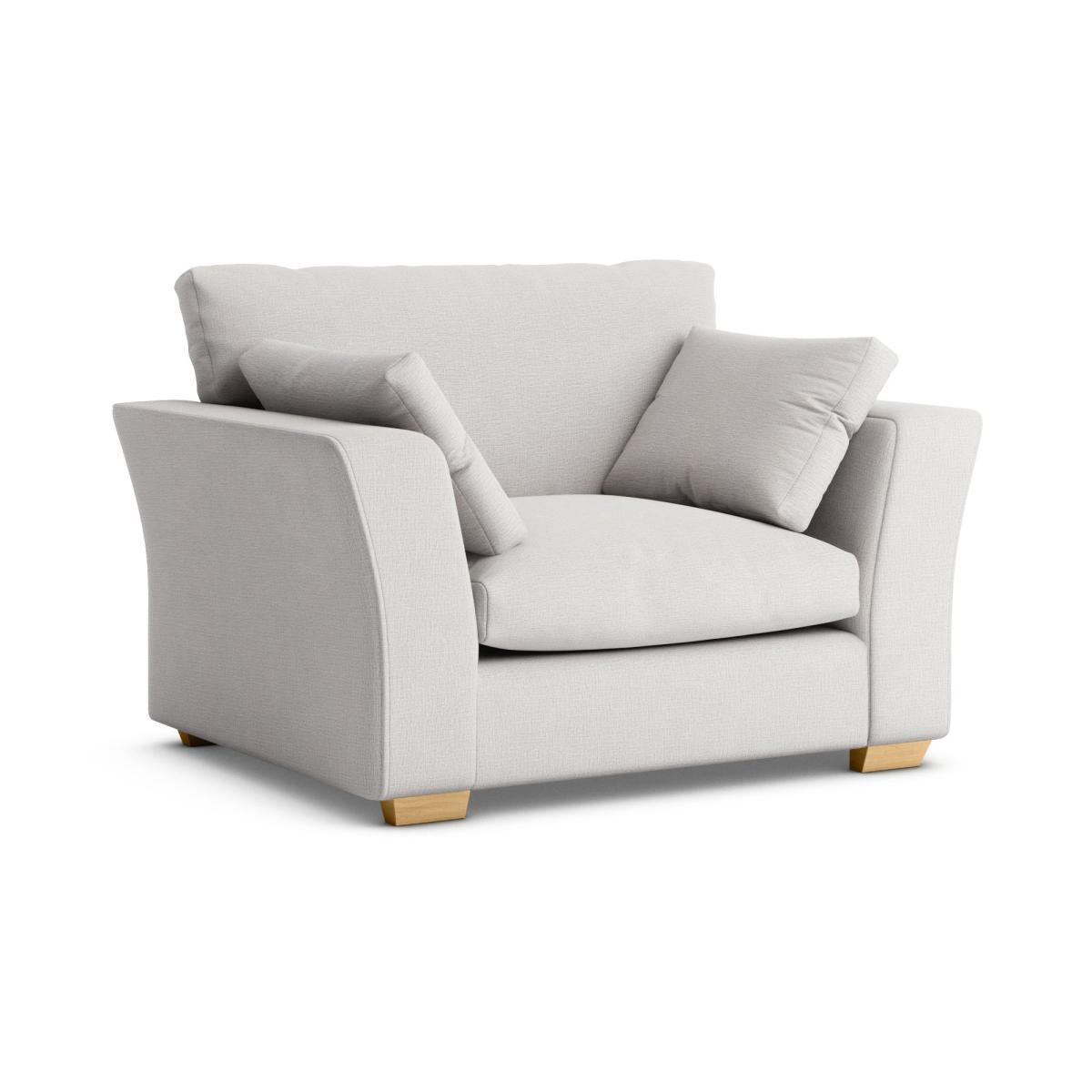 Blakeney Textured Weave Snuggle Chair Textured Weave Silver – image 2