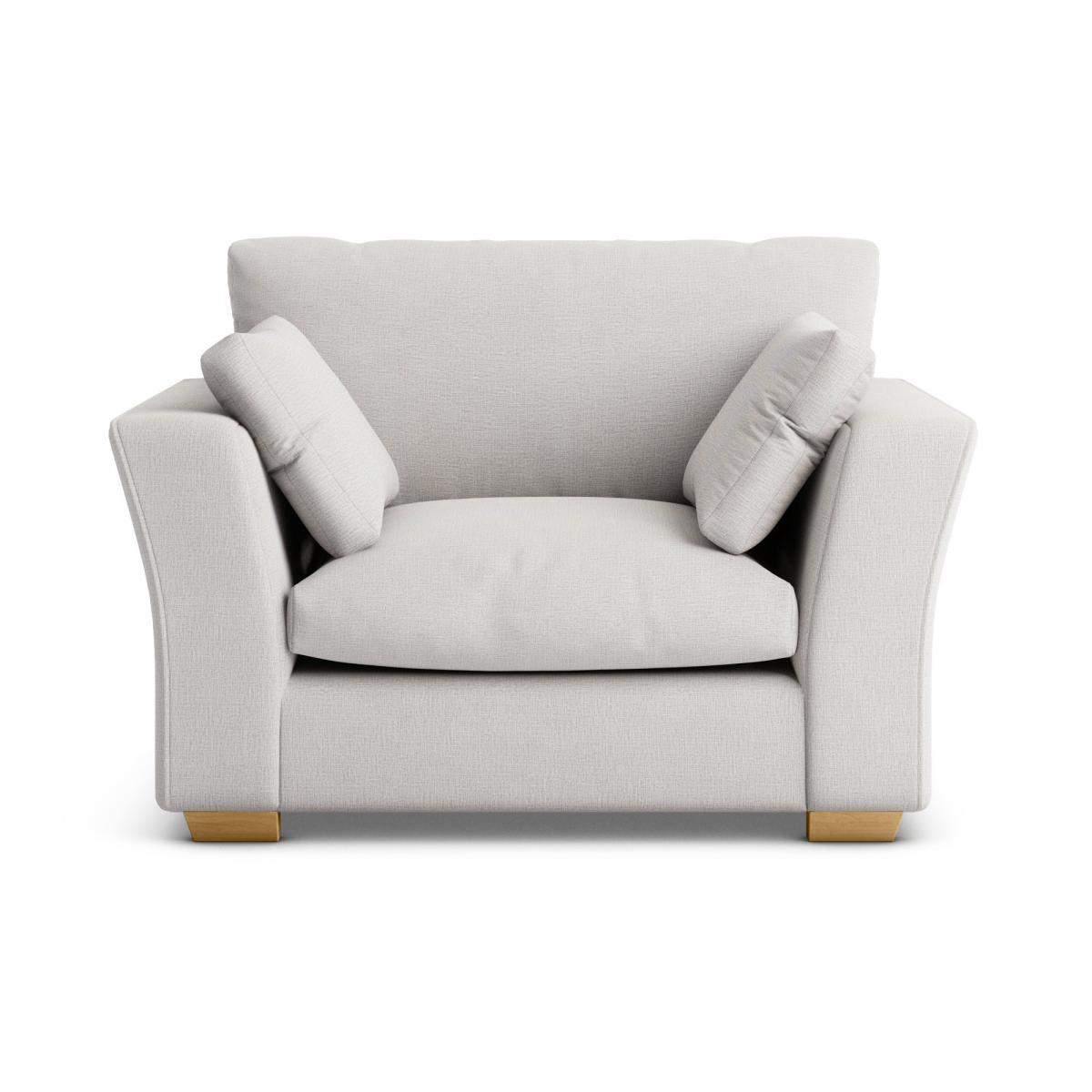 Blakeney Textured Weave Snuggle Chair Textured Weave Silver – image 3