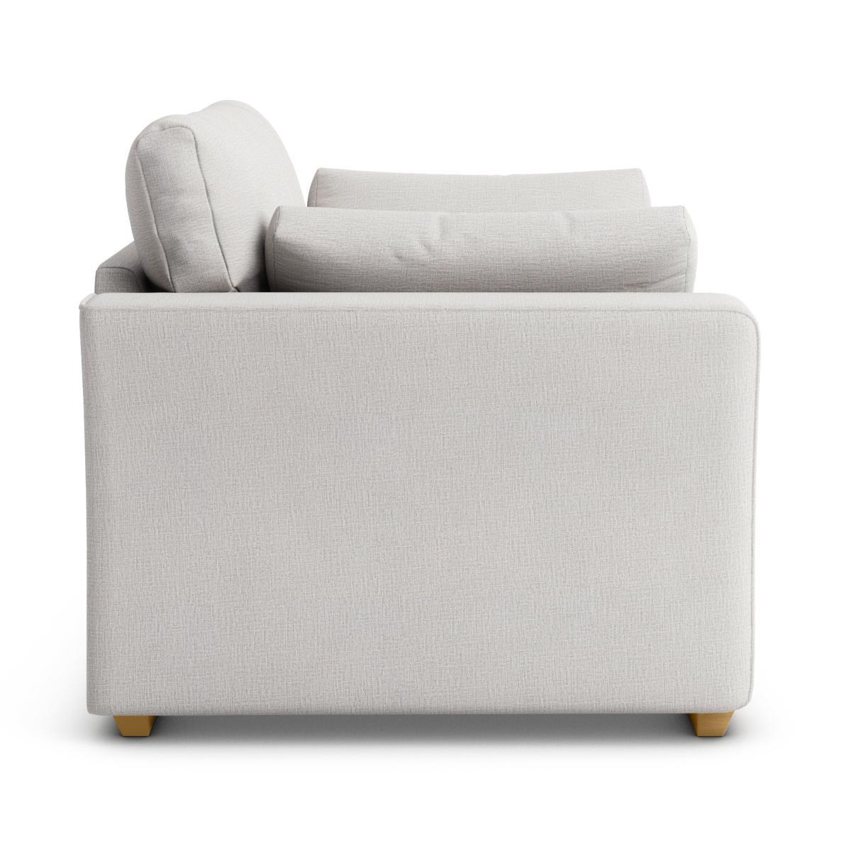 Blakeney Textured Weave Snuggle Chair Textured Weave Silver – image 4