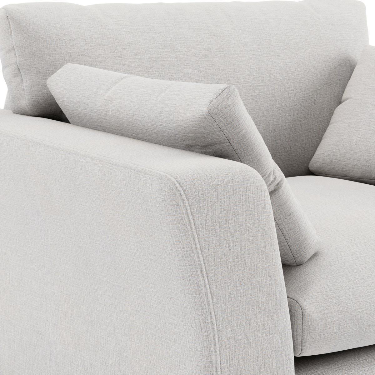 Blakeney Textured Weave Snuggle Chair Textured Weave Silver – image 7
