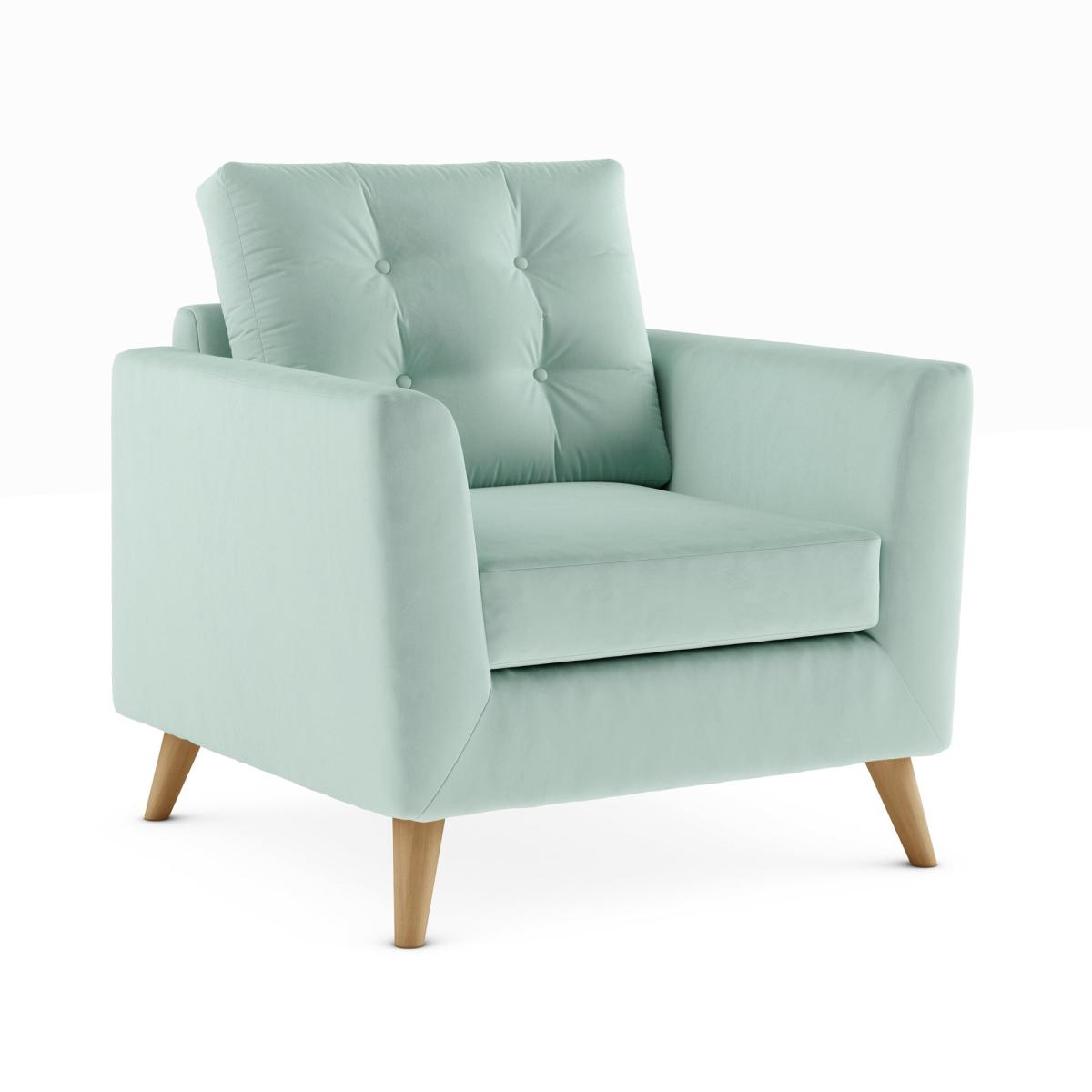 Lewes Luxury Velvet Snuggle Chair Luxury Velvet Lilypad – image 2