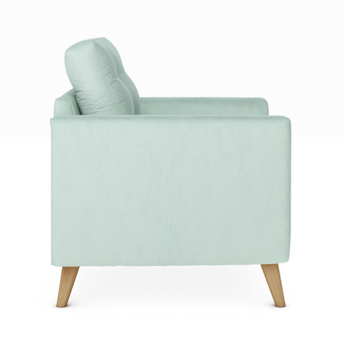 Lewes Luxury Velvet Snuggle Chair Luxury Velvet Lilypad – image 4