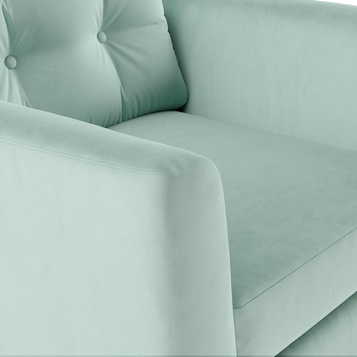 Lewes Luxury Velvet Snuggle Chair Luxury Velvet Lilypad – image 7