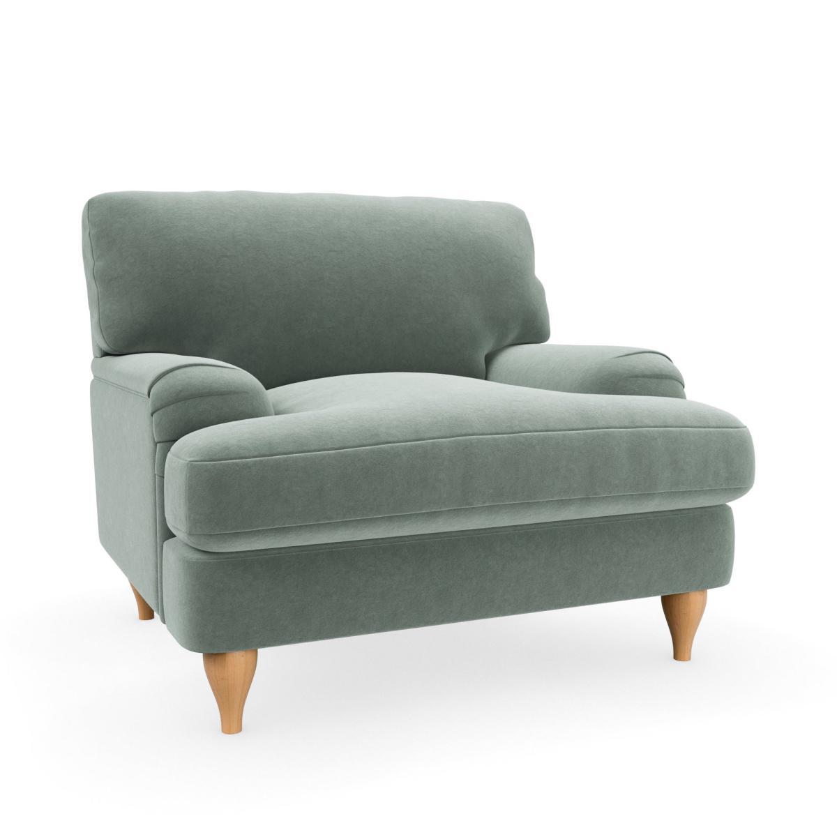 Darwin Luxury Velvet Armchair Luxury Velvet Lilypad – image 2
