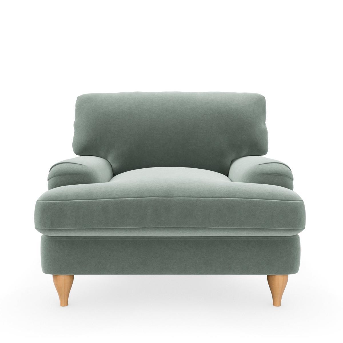Darwin Luxury Velvet Armchair Luxury Velvet Lilypad – image 3