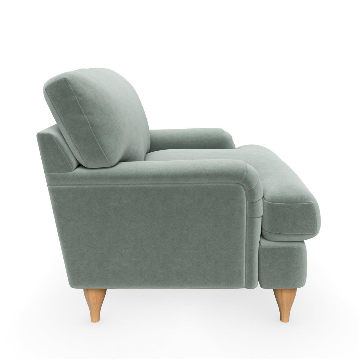 Darwin Luxury Velvet Armchair Luxury Velvet Lilypad – image 4