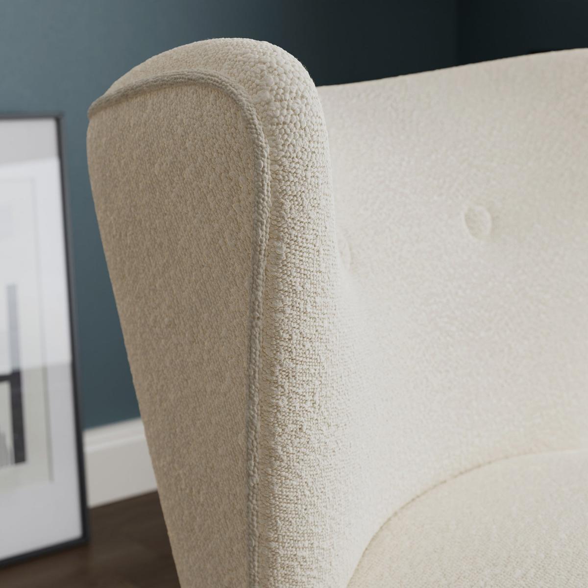 Eliza Boucle Chair Ivory – image 2