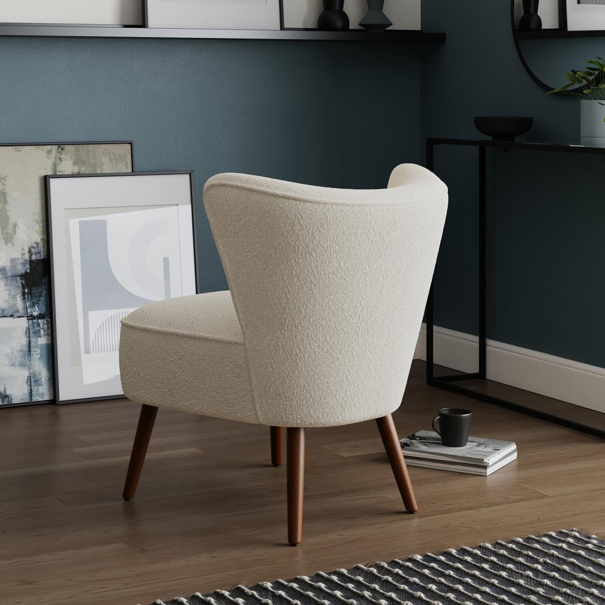 Eliza Boucle Chair Ivory – image 5